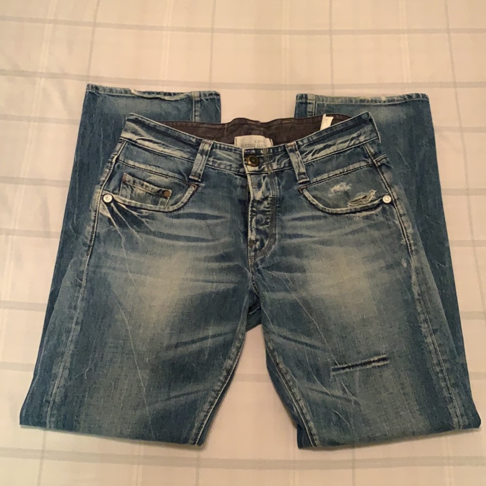 G-STAR RAW 3301 KBWG 100 Denim 33x32 fly button